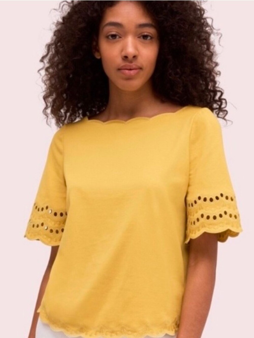 Kate Spade Scallop Border Tee